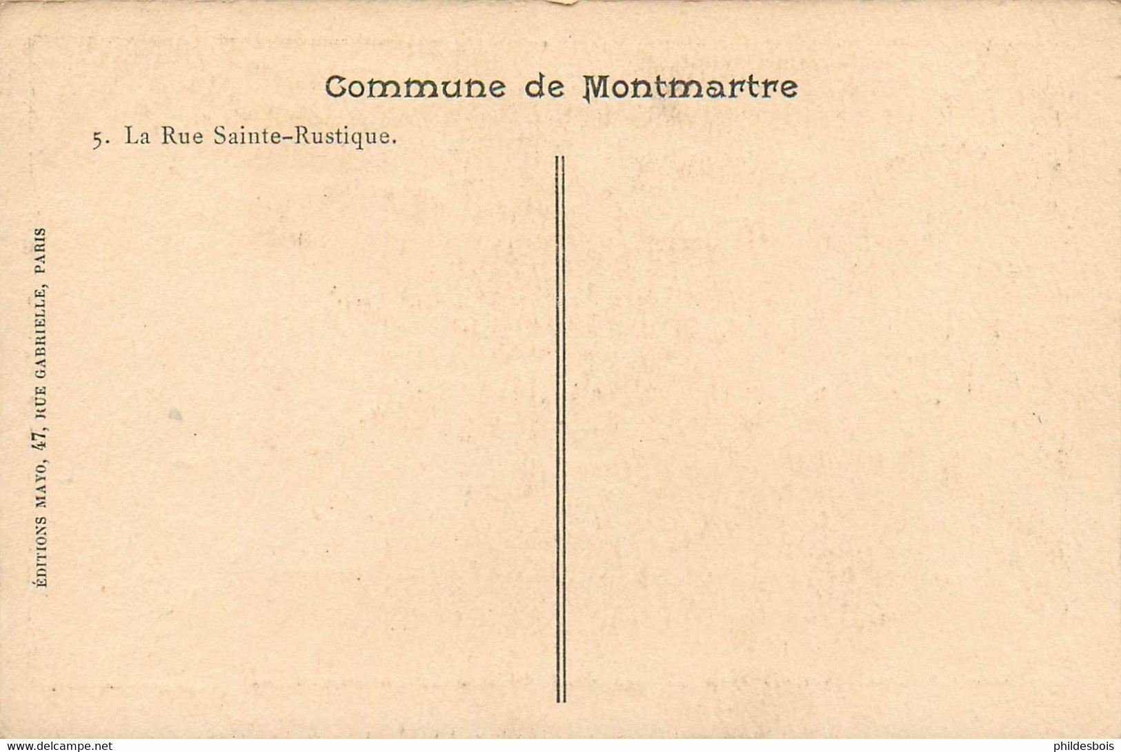 PARIS 18 Arrondissement  Commune De Montmartre Illustrateur YVANGOT La Rue Sainte Rustique - Arrondissement: 18