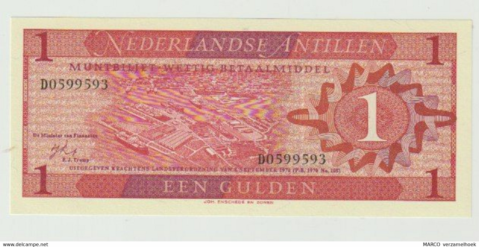 Nederlandse Antillen 1 Gulden 1970 UNC - Nederlandse Antillen (...-1986)