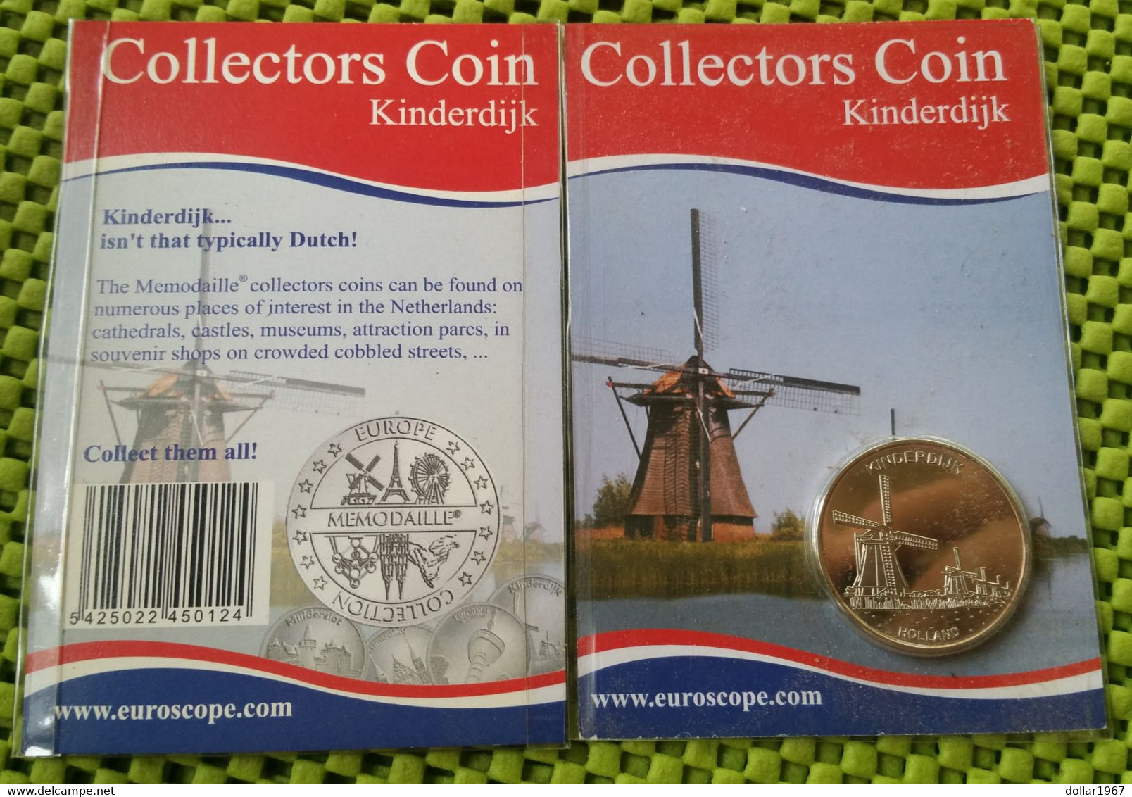 Collectors Coin  - Kinderdijk Alblasserwaard - Molenlanden / Millland / - Pays-Bas - Pays-Bas - Souvenir-Medaille (elongated Coins)