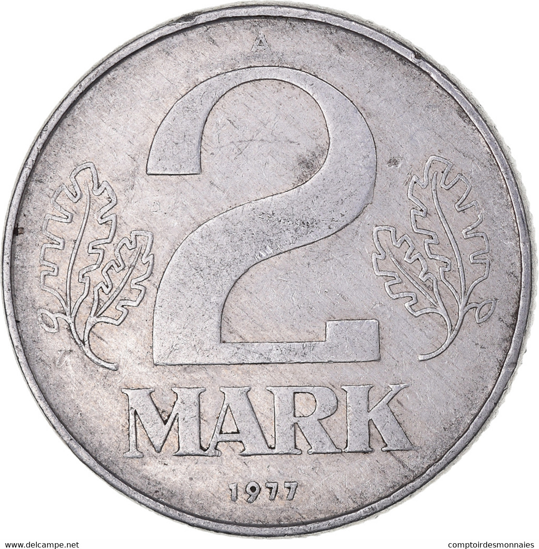 Monnaie, République Démocratique Allemande, 2 Mark, 1977 - 2 Marcos