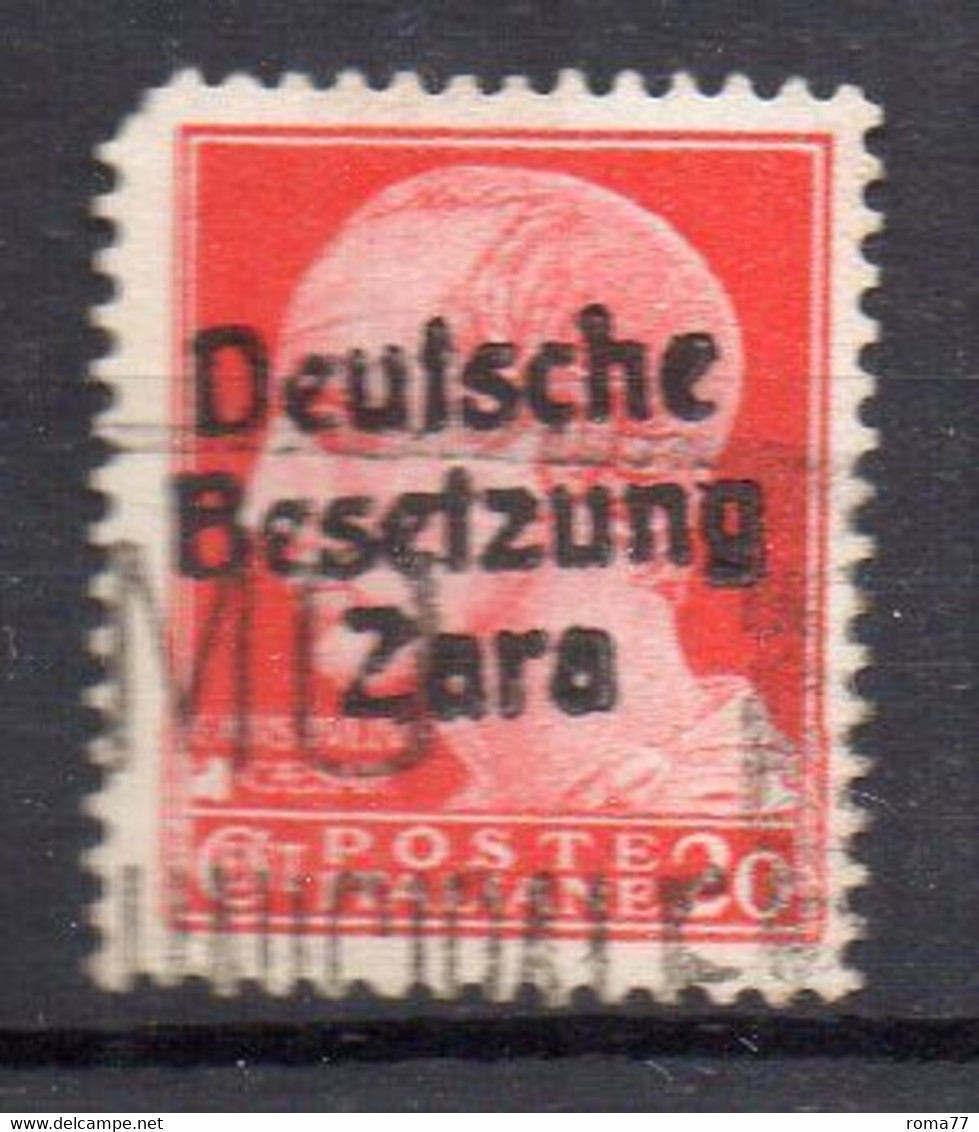 XP2578 - ZARA OCC. TEDESCA , Sassone N. 4 Usato - German Occ.: Zara