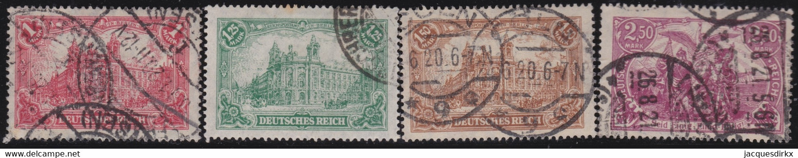 Deutsches Reich    .    Michel  .   A113/115       .     O   .     Gestempelt - Gebraucht