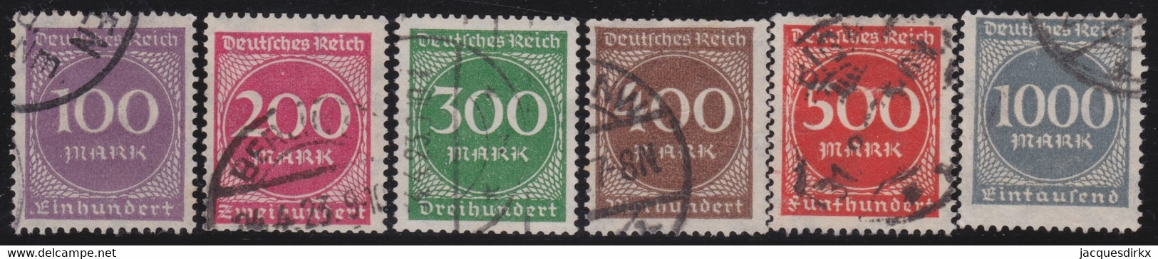Deutsches Reich    .    Michel  .    268/273   .     O   .     Gestempelt - Oblitérés