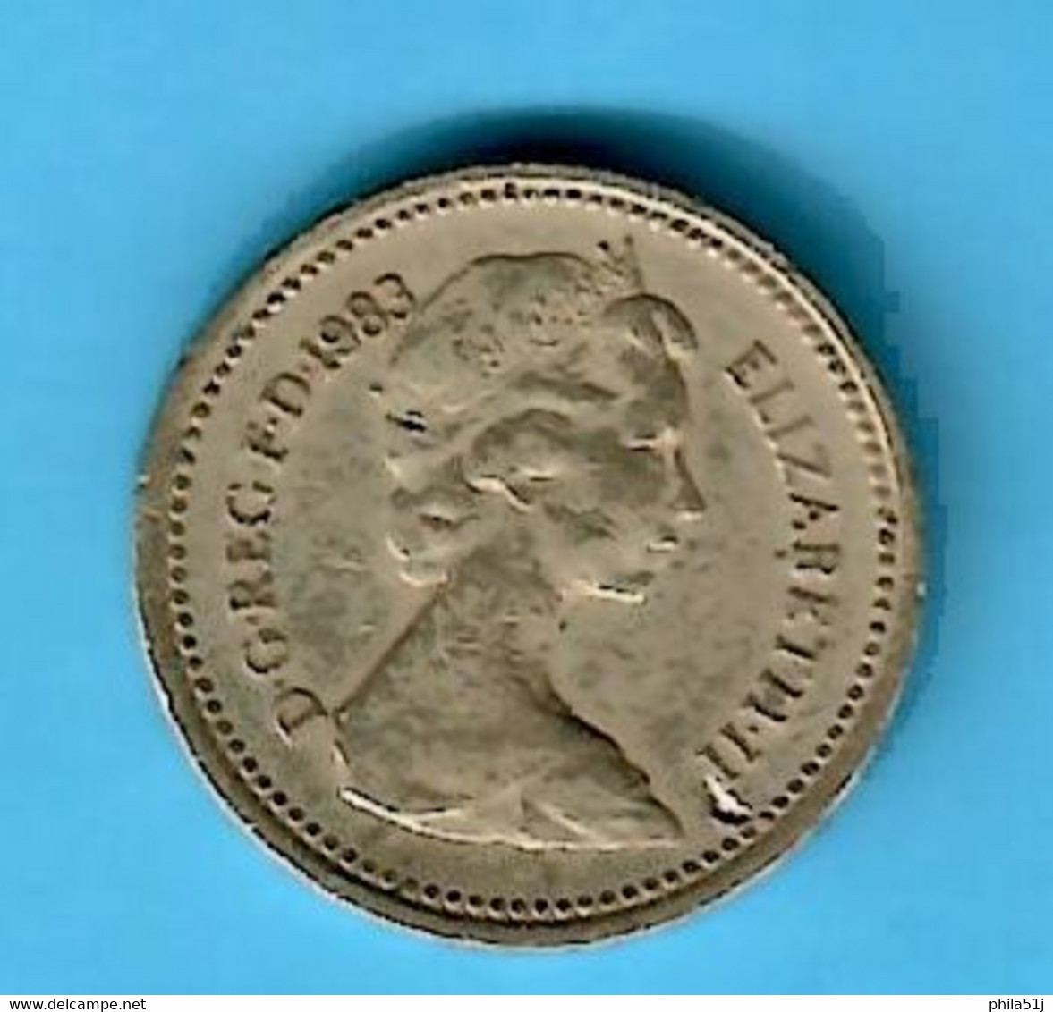 GRANDE-BRETAGNE ---ONE  POUND De 1983 ---VOIR SCAN  (5) - 1 Pound