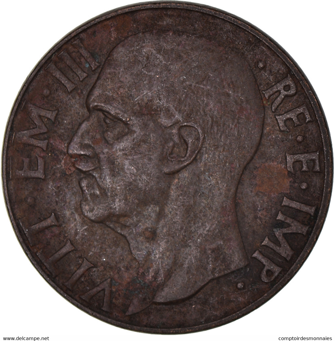 Monnaie, Italie, 10 Centesimi, 1939 - 1900-1946 : Victor Emmanuel III & Umberto II
