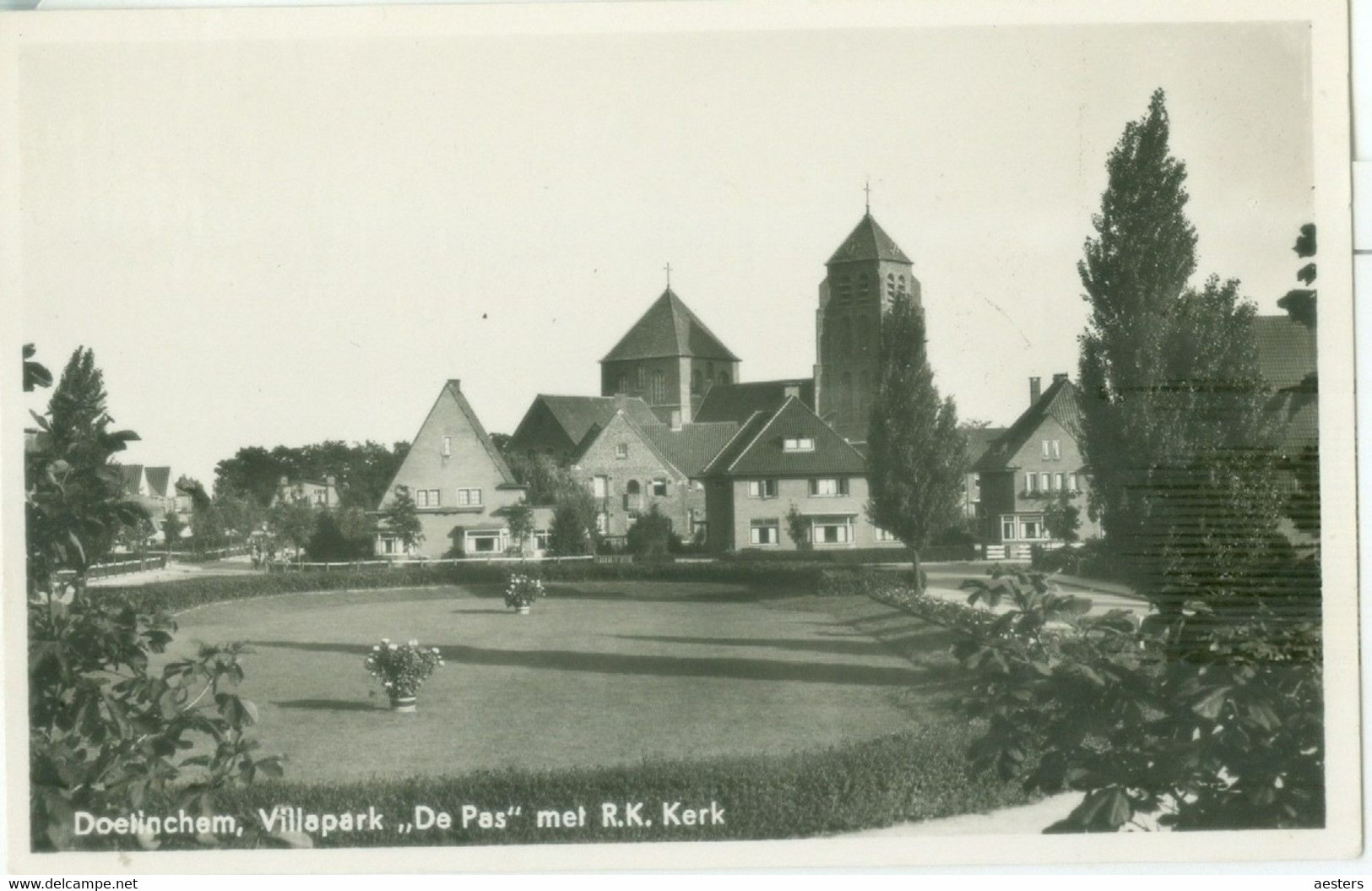 Doetinchem 1950; Villapark De Pas Met R.K. Kerk - Gelopen. (Raadgeep & Berrevoets - Doetinchem) Lees Info! - Doetinchem