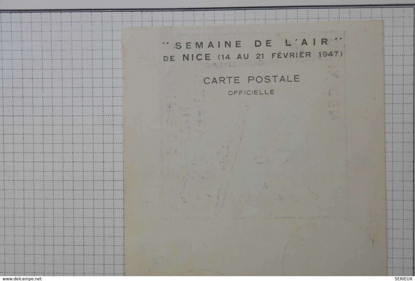 BB5 FRANCE BELLE CARTE   1947 SEMAINE DE L AIR NICE A MONTE CARLO  +AFFRANCH. PLAISANT - 1927-1959 Lettres & Documents