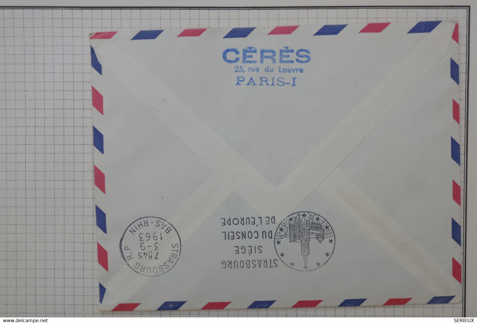 BB5 FRANCE BELLE LETTRE  RR 1963  PARIS STRASBURG    +AFFRANCH. PLAISANT - 1960-.... Cartas & Documentos