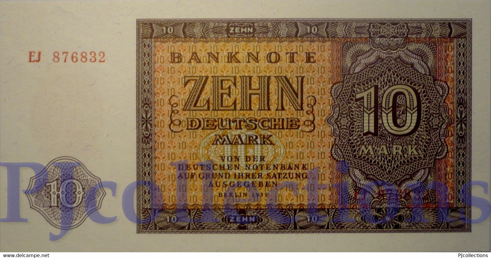 GERMANY 10 DEUTSCHEMARK 1944 PICK 18a UNC - 10 Reichsmark