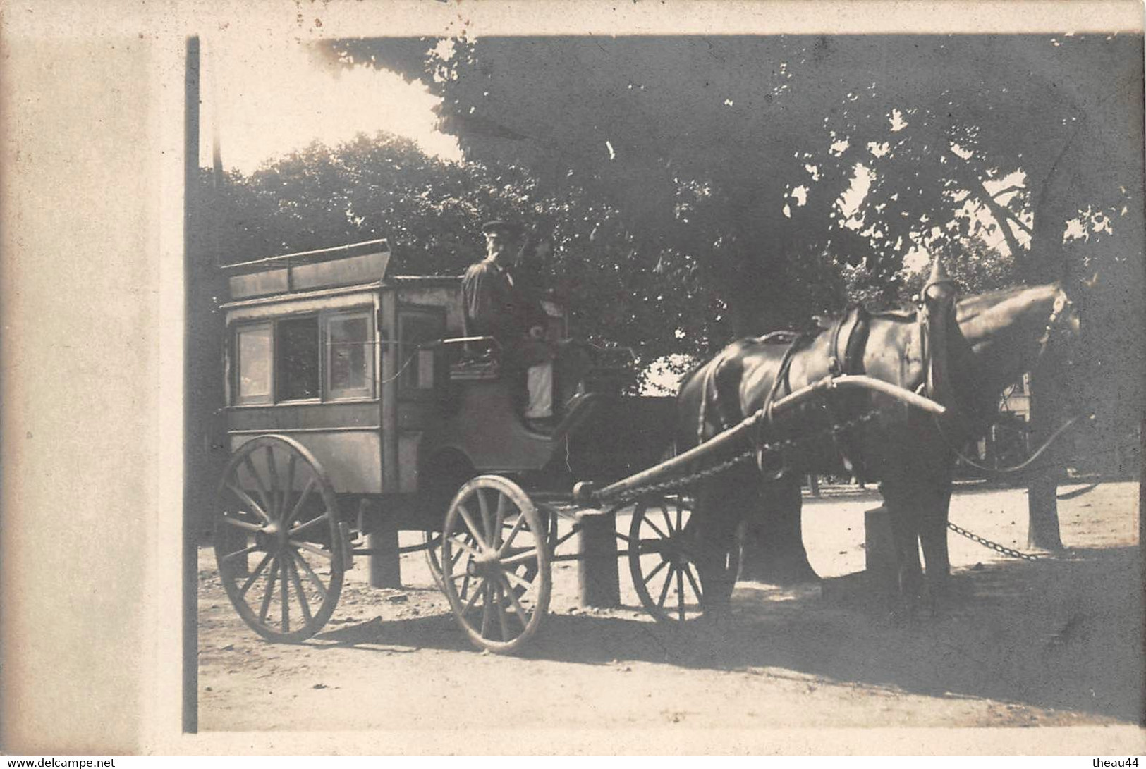 ¤¤  -   Carte-Photo D'un Attelage  -  Voiture  -  Cheval    -  ¤¤ - Other & Unclassified