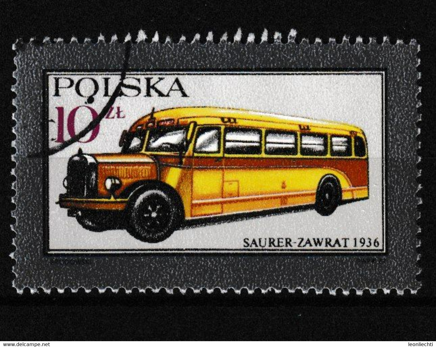 Polen , Bus:  Saurer Zawrat 1936 - Busses