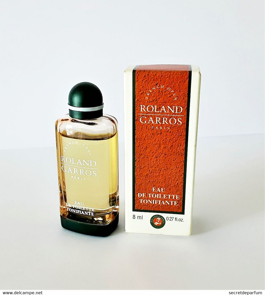 Miniatures De Parfum ROLAND GARROS  EDT TONIFIANTE  8 Ml  + Boite - Miniatures Hommes (avec Boite)
