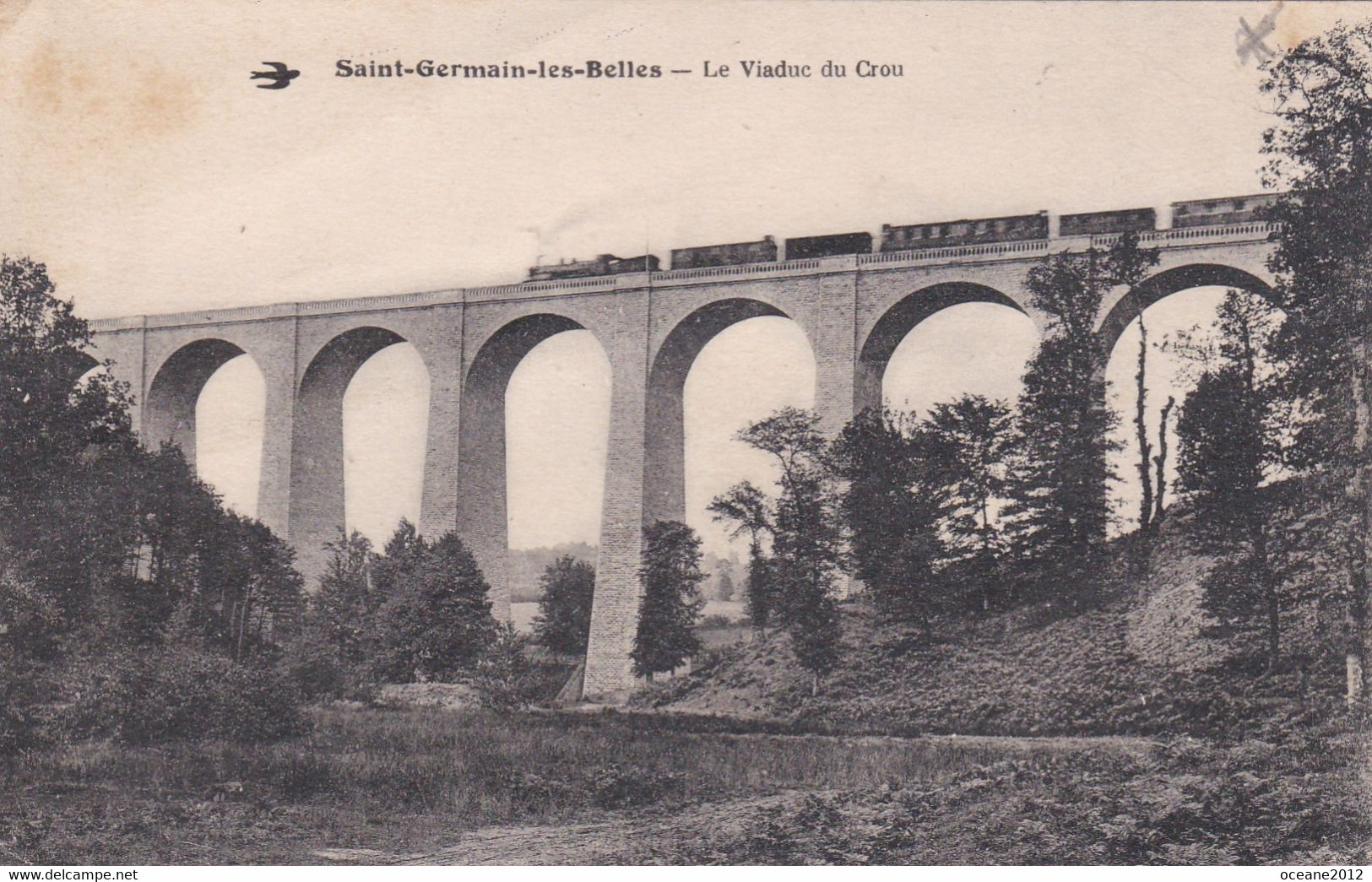 87 Saint Germain Les Belles. Le Viaduc Du Crou - Saint Germain Les Belles