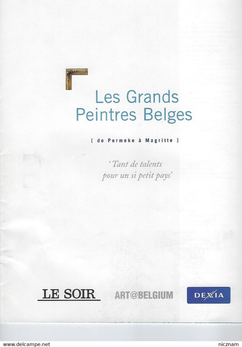 Encyclopédie Le Soir - Les Grands Peintres Belges - De Permeke à Magritte (p. 1-16) - Encyclopédies