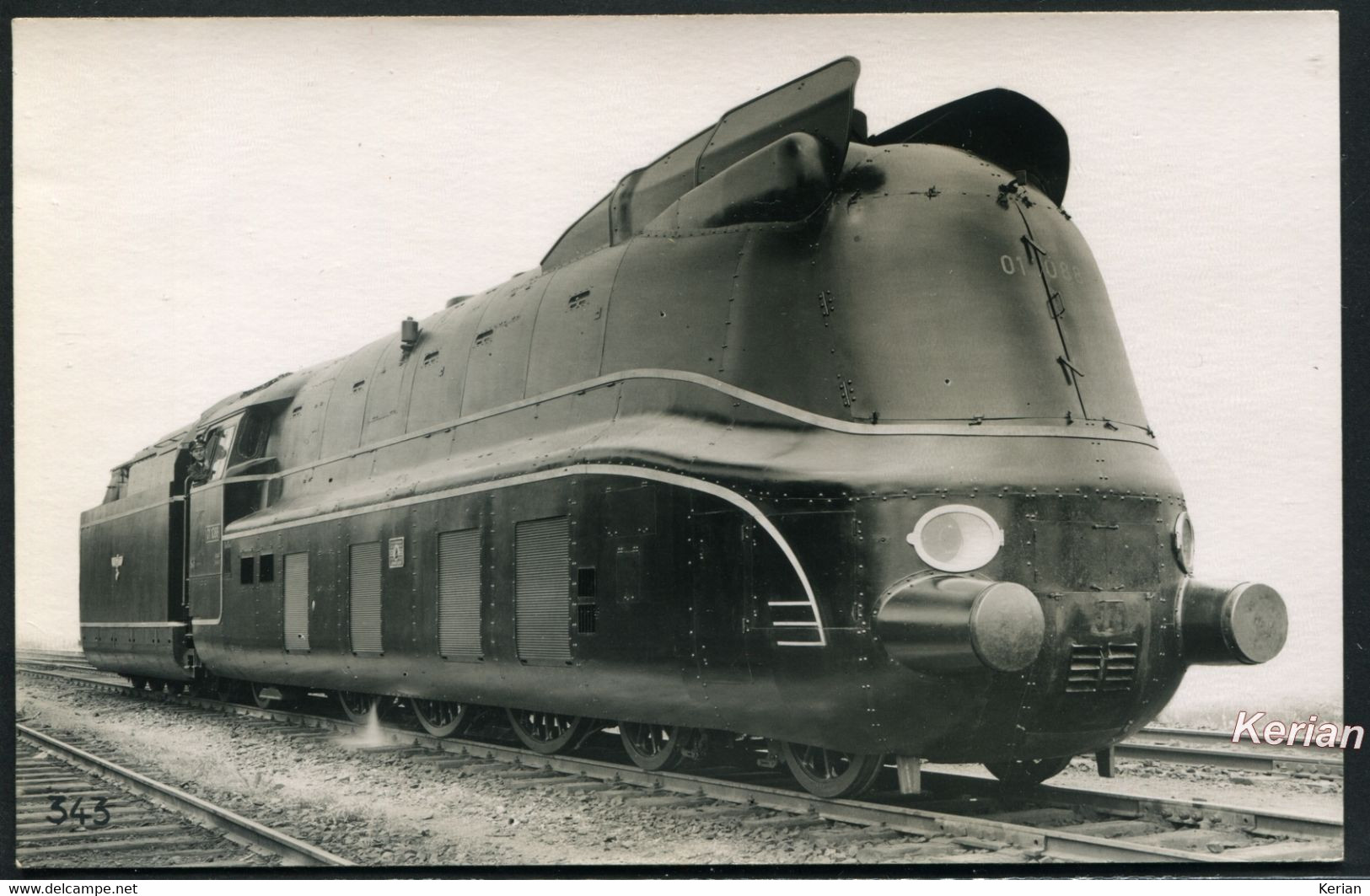 Foto/karte Werner Hubert - Dampflok 01-088 - Deutsches Lokomotivbild Archiv RVM N° 343 - See 2 Scans - Trains