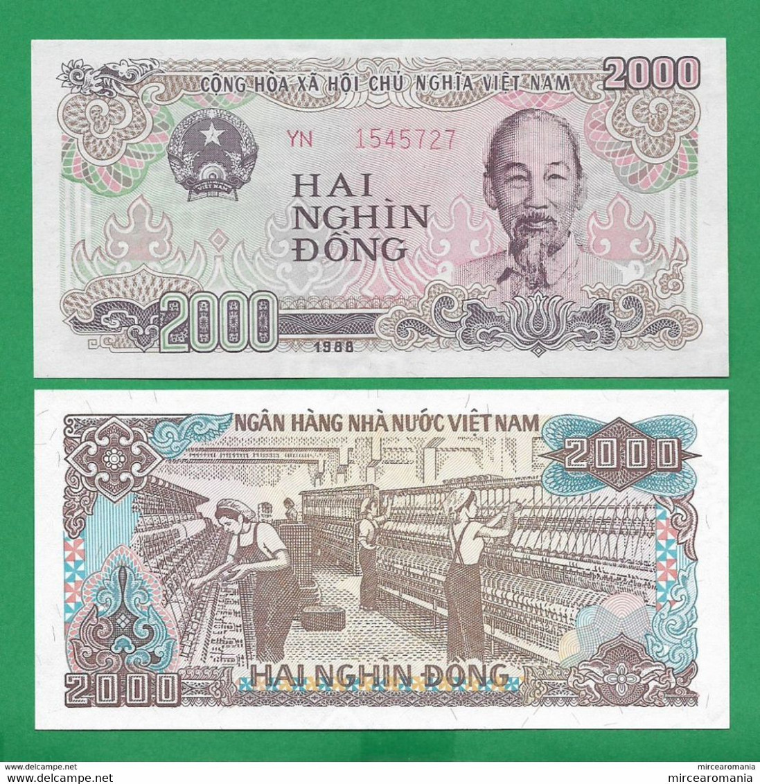 VIETNAM - 2000 DONG – 1991  - .UNC - Vietnam