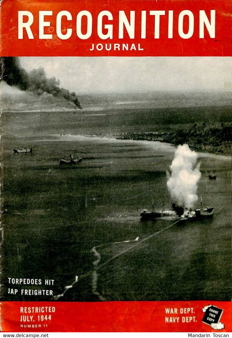 Recognition Journal July 1944 (WWII USAF Japan Aviation Navy Army) - Forces Armées Américaines