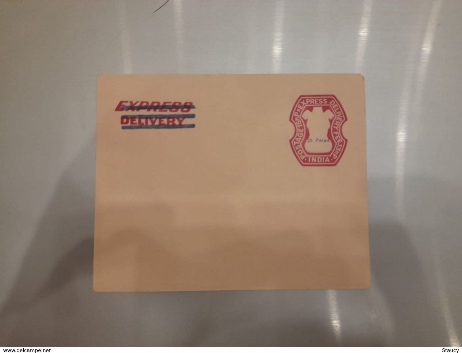 India Express Delivery Envelope With Overprint MINT - Sin Clasificación