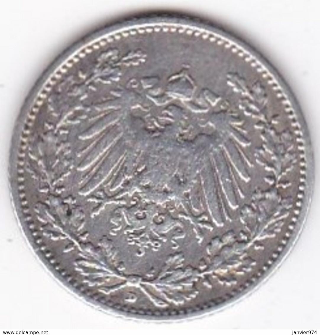 Empire. 1/2 Mark 1911 D Munich , En Argent - 1/2 Mark