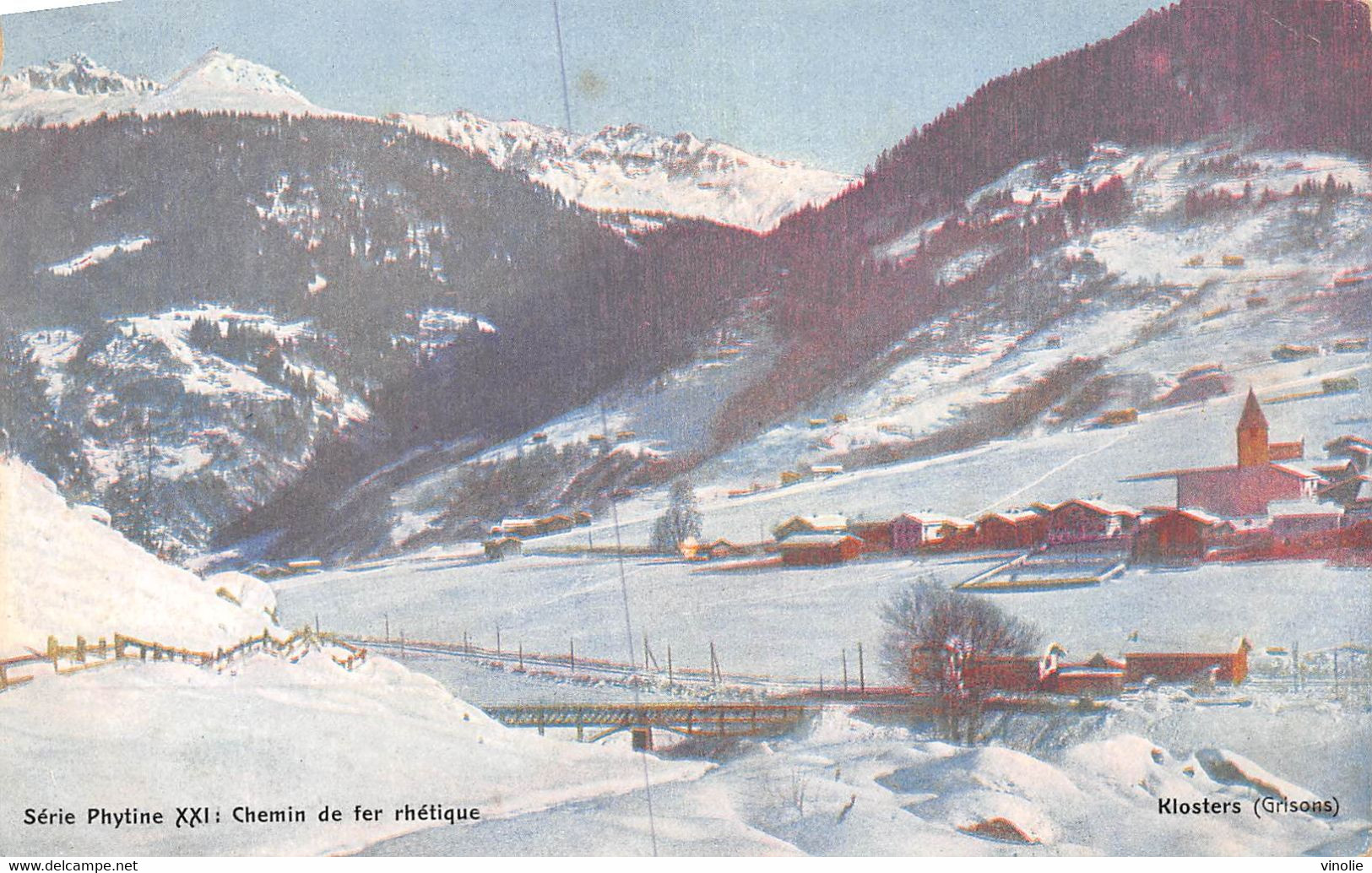 PIE-22-E : 6550 : CHEMIN DE FER RHETIQUE. KLOSTERS - Klosters