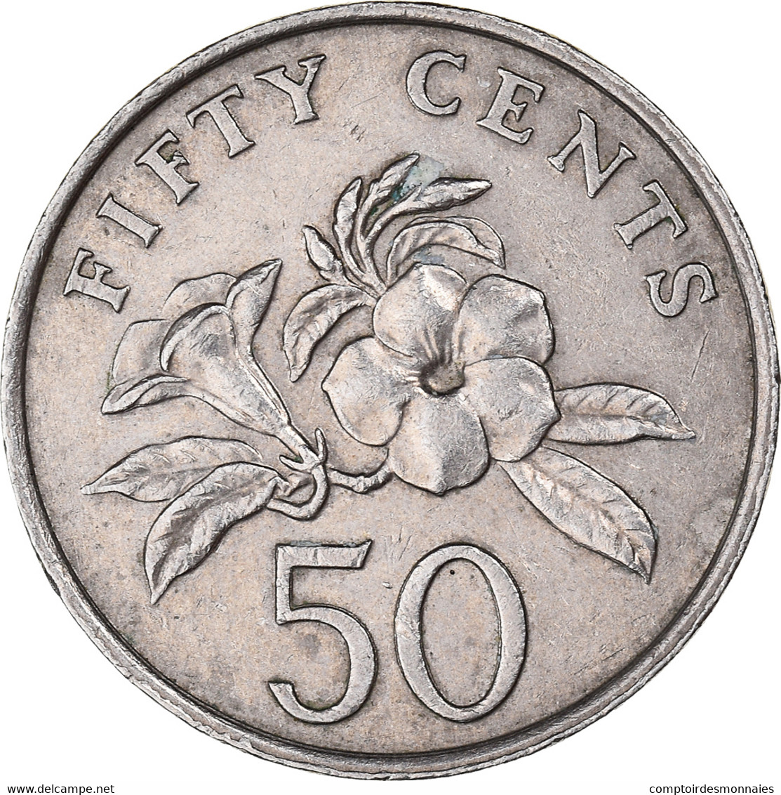 Monnaie, Singapour, 50 Cents, 1986 - Singapour