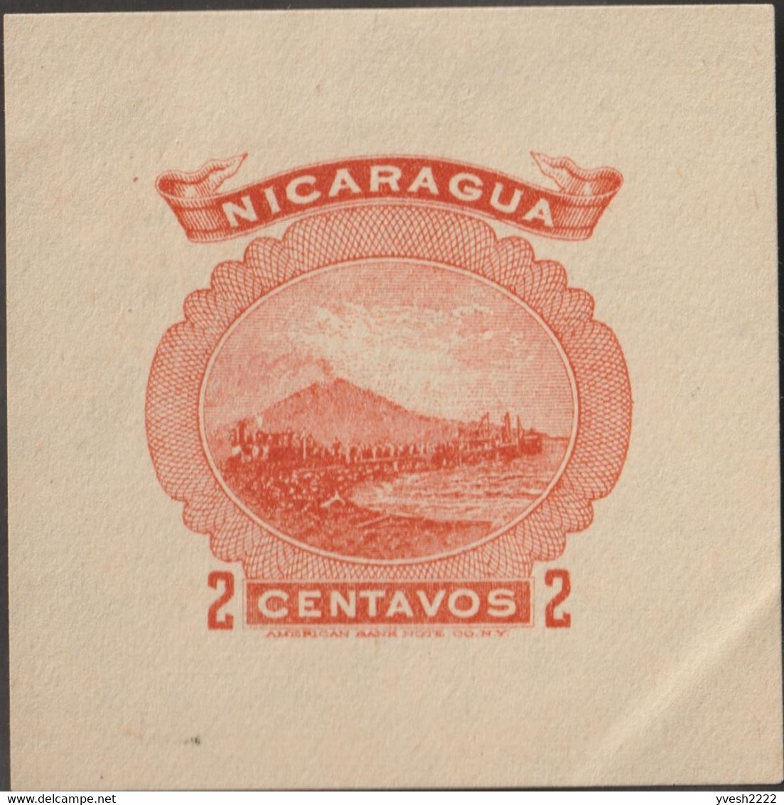 Nicaragua 1900. 7 Essais D'affranchissements D'entiers Postaux. Volcan Momotombo, De Type Stratovolcan, 1297 Mètres - Volcans