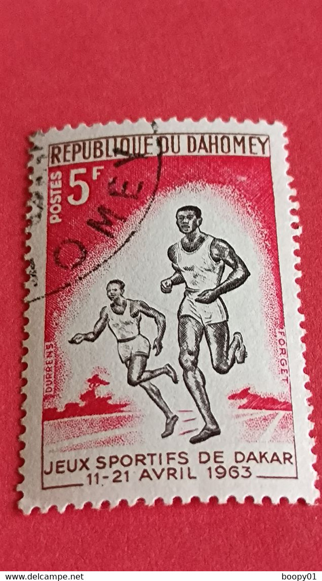 DAHOMEY - Republic Of Dahomey  - Timbre 1963 : Sports - Jeux Sportifs De Dakar 11 Au 21/04/1963 - Course à Pied - Benin - Dahomey (1960-...)