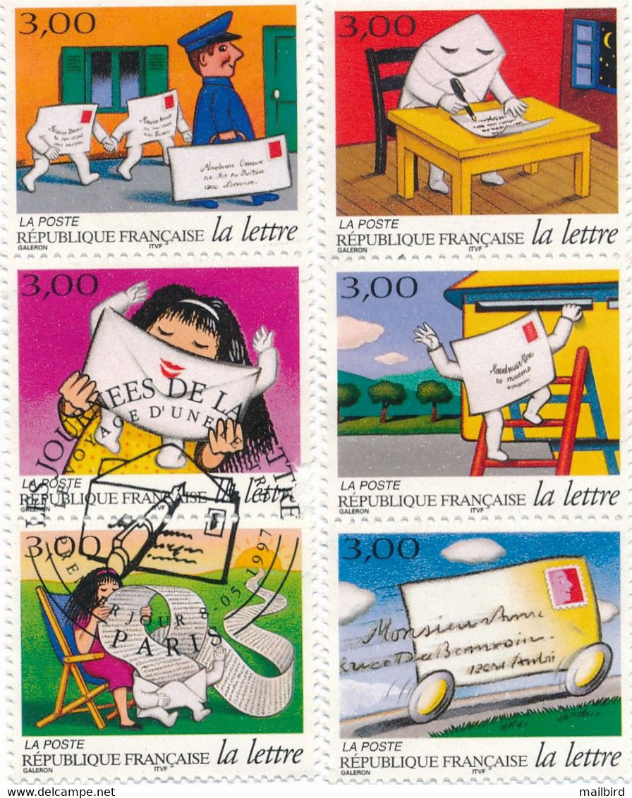 FDC France 1997 : Les Journées De La Lettre N° 9 à 14 Oblitéré - Premier Jour 8-05-1997 - Other & Unclassified