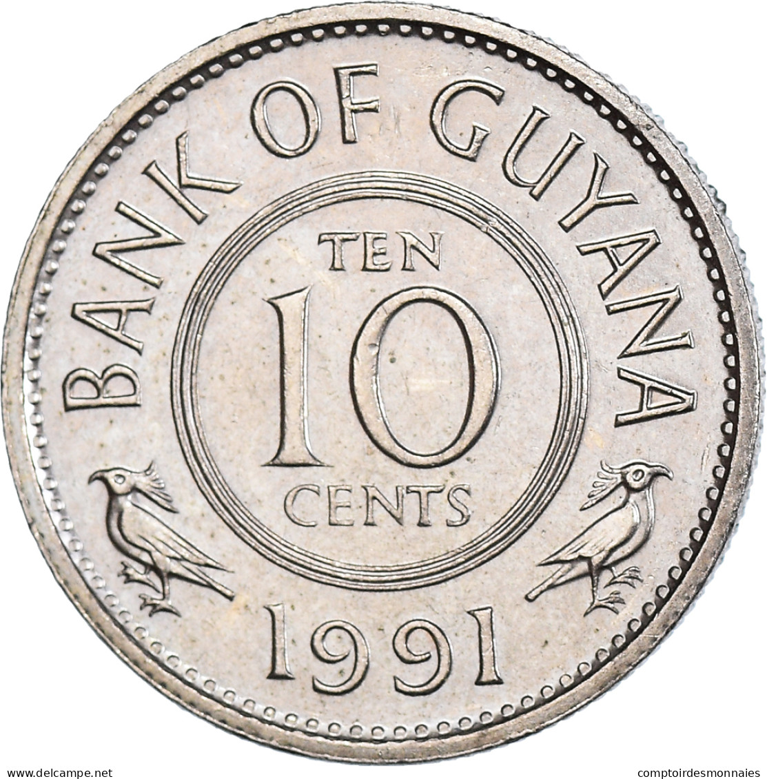 Monnaie, Guyana, 10 Cents, 1991 - Guyana