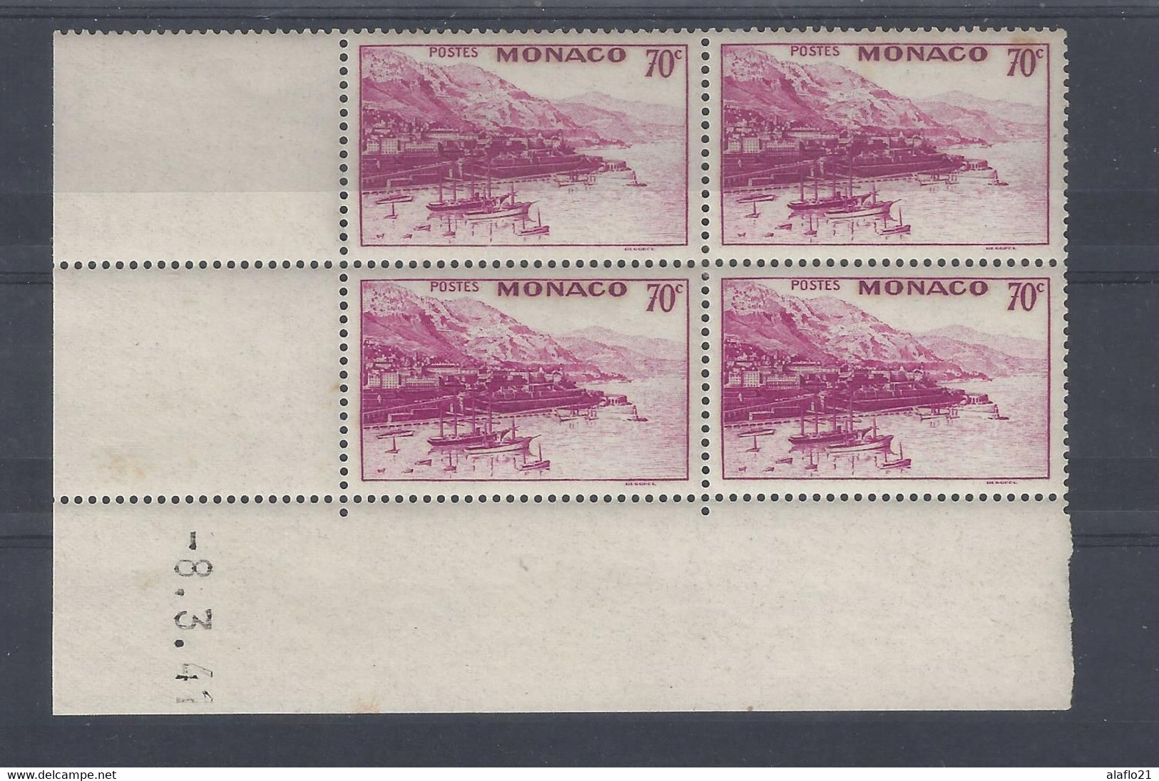 MONACO - N° 175B - Bloc De 4 COIN DATE - NEUF SANS CHARNIERE - 8/3/41 - Unused Stamps