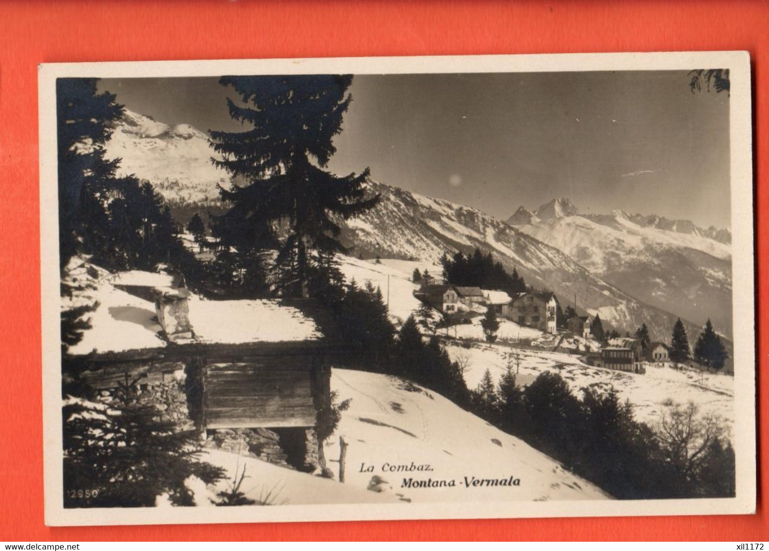 ZRI-12 Crans-Montana-Vermala La Combaz  Tampon Bristol Hotel. Circulé 1931 Perrochet-Matile 2950 - Crans-Montana