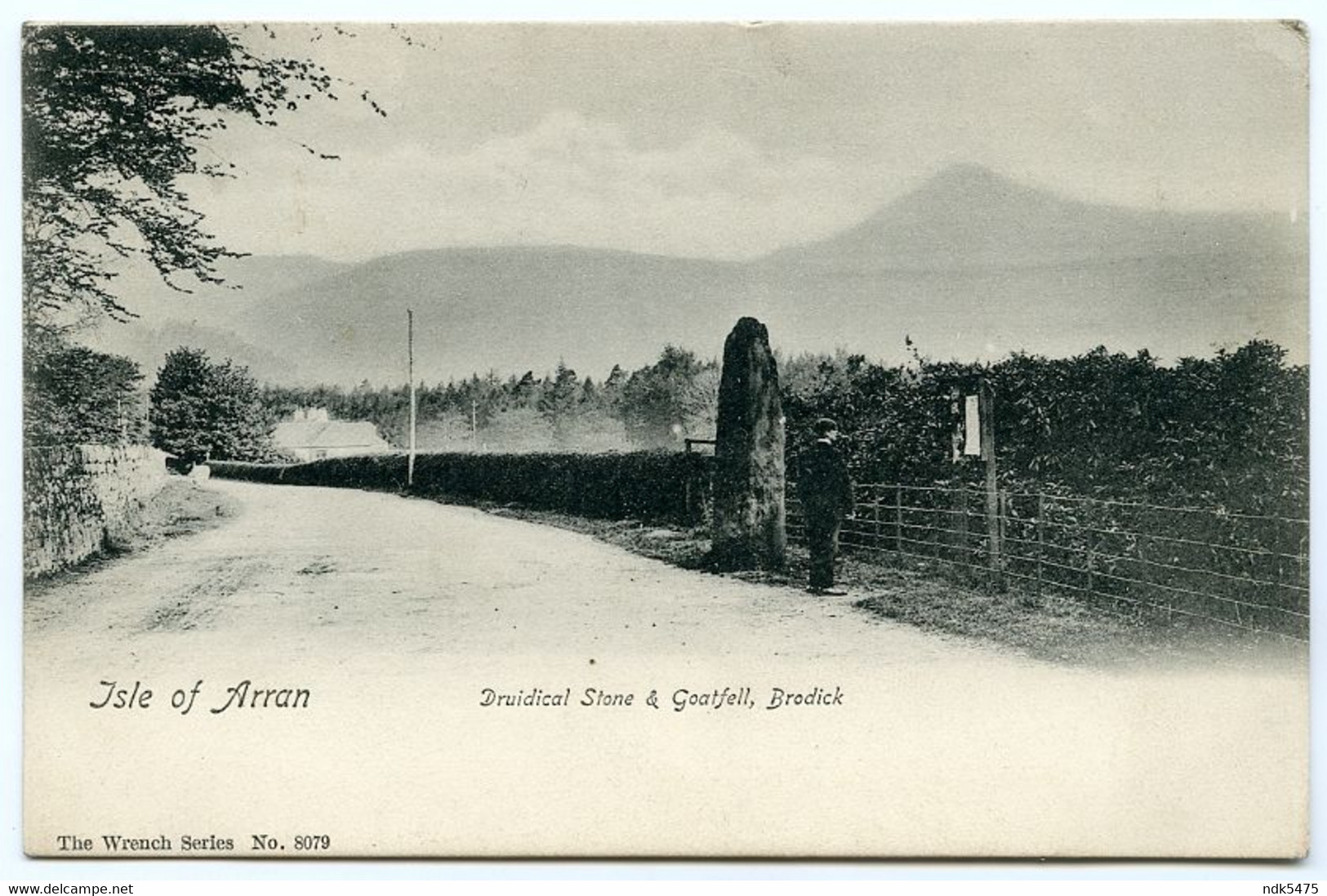 ISLE OF ARRAN : DRUIDICAL STONE AND GOATFELL, BRODICK / ADDRESS - LONDO, CLAPTON, GELDESTON ROAD (LLOYD) - Bute