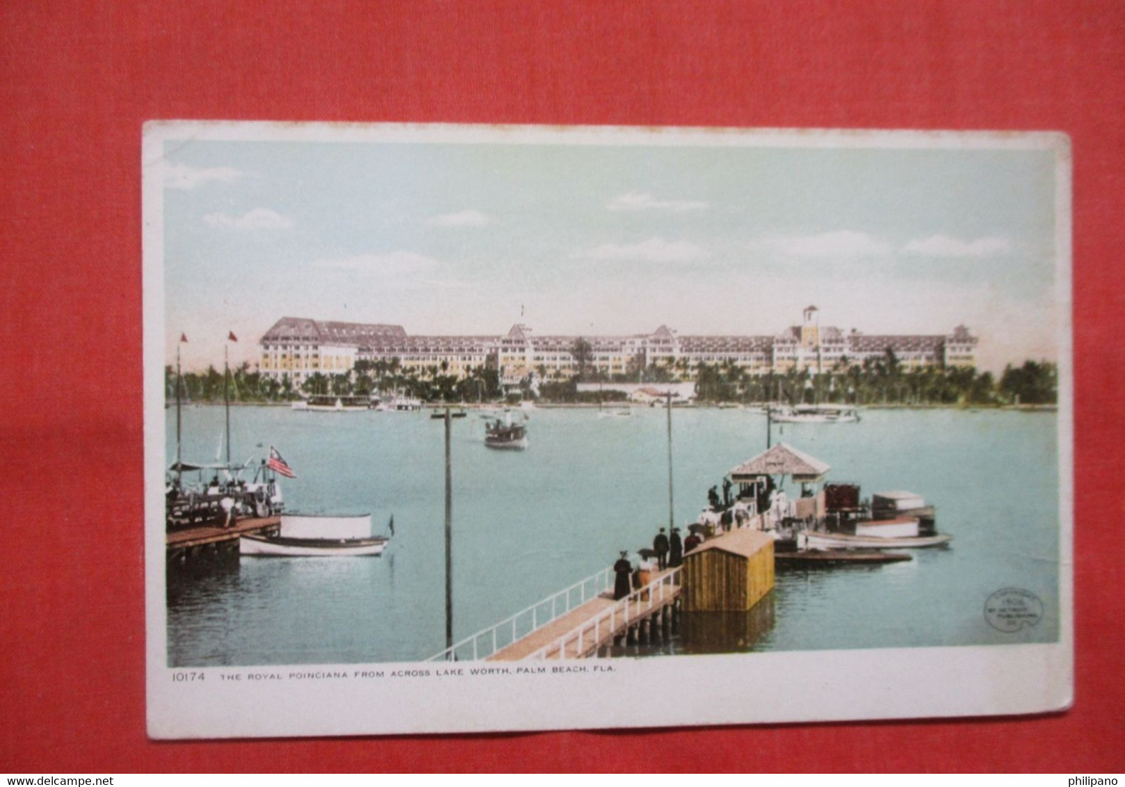 The Royal Poinciana From Across Lake Worth.   Palm Beach - Florida > Palm Beach    Ref 5703 - Palm Beach