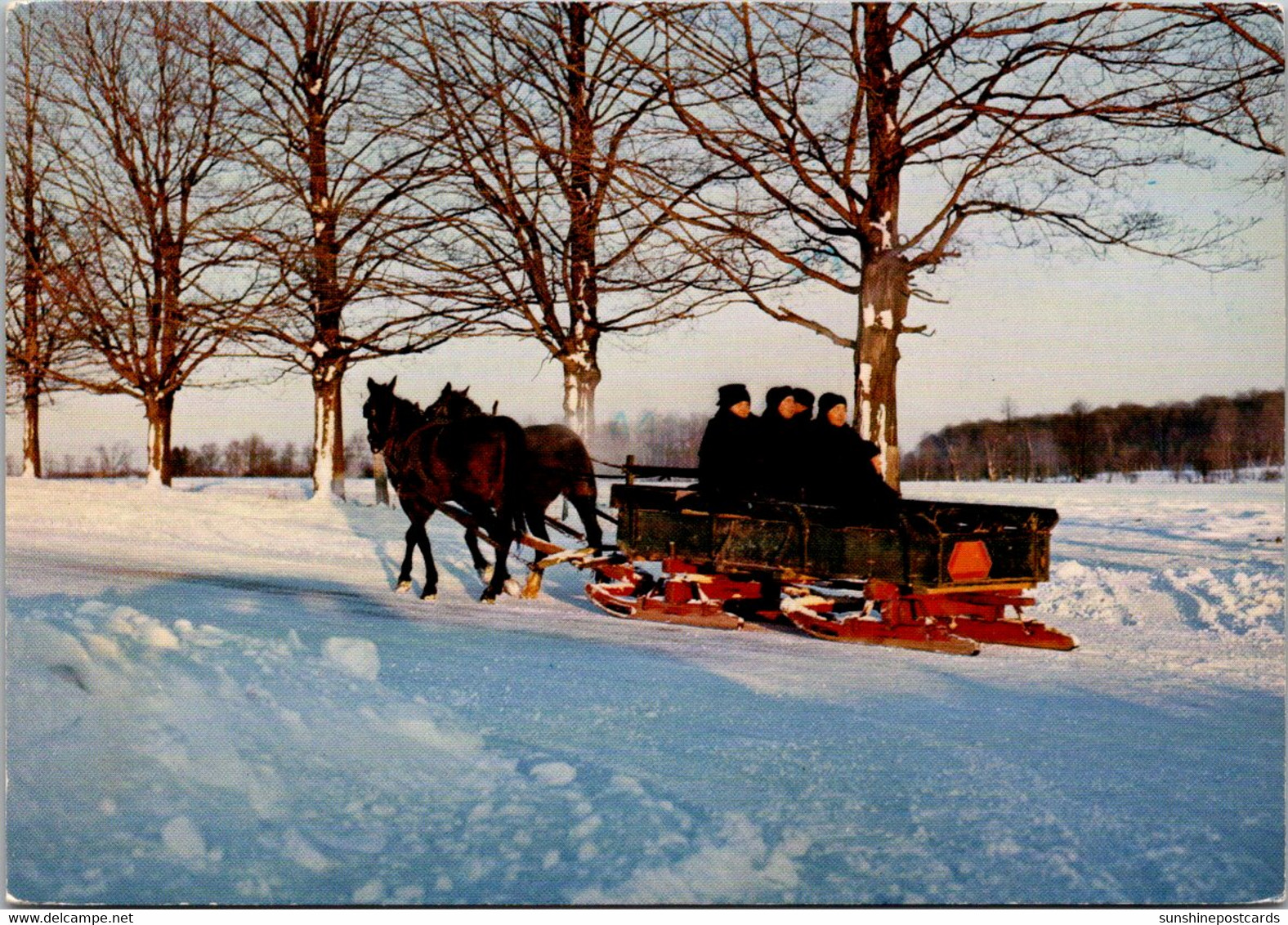 Canada Mennonite Family Winter Scene Near Kitchener And Waterloo 1983 - Kitchener