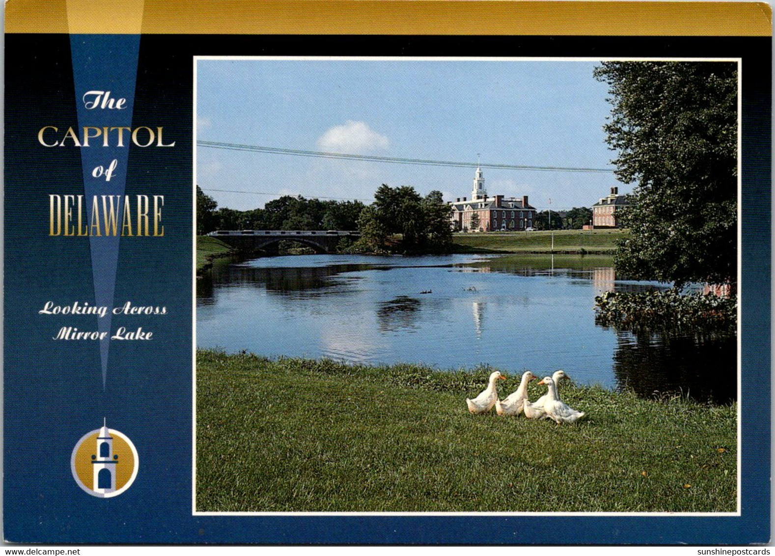 Delaware Dover The Capitol Looking Across Mirror Lake - Dover