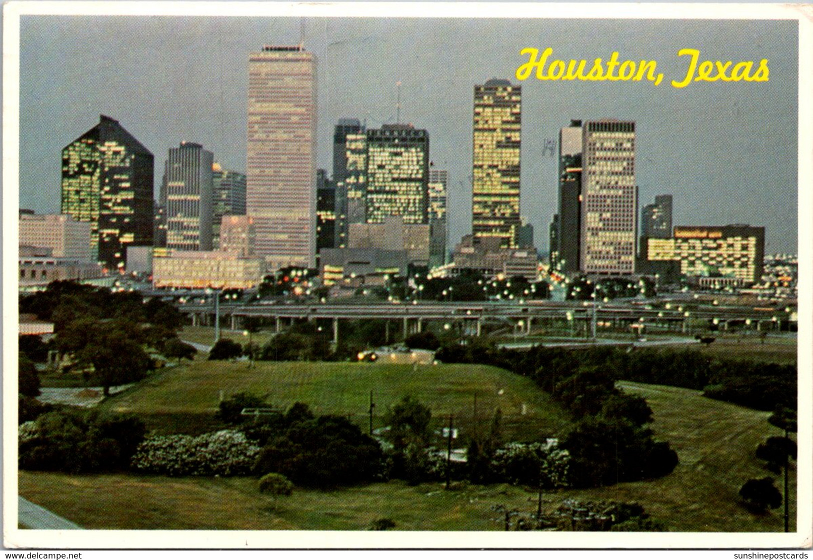 Texas Houston Downtown Skyline 1980 - Houston