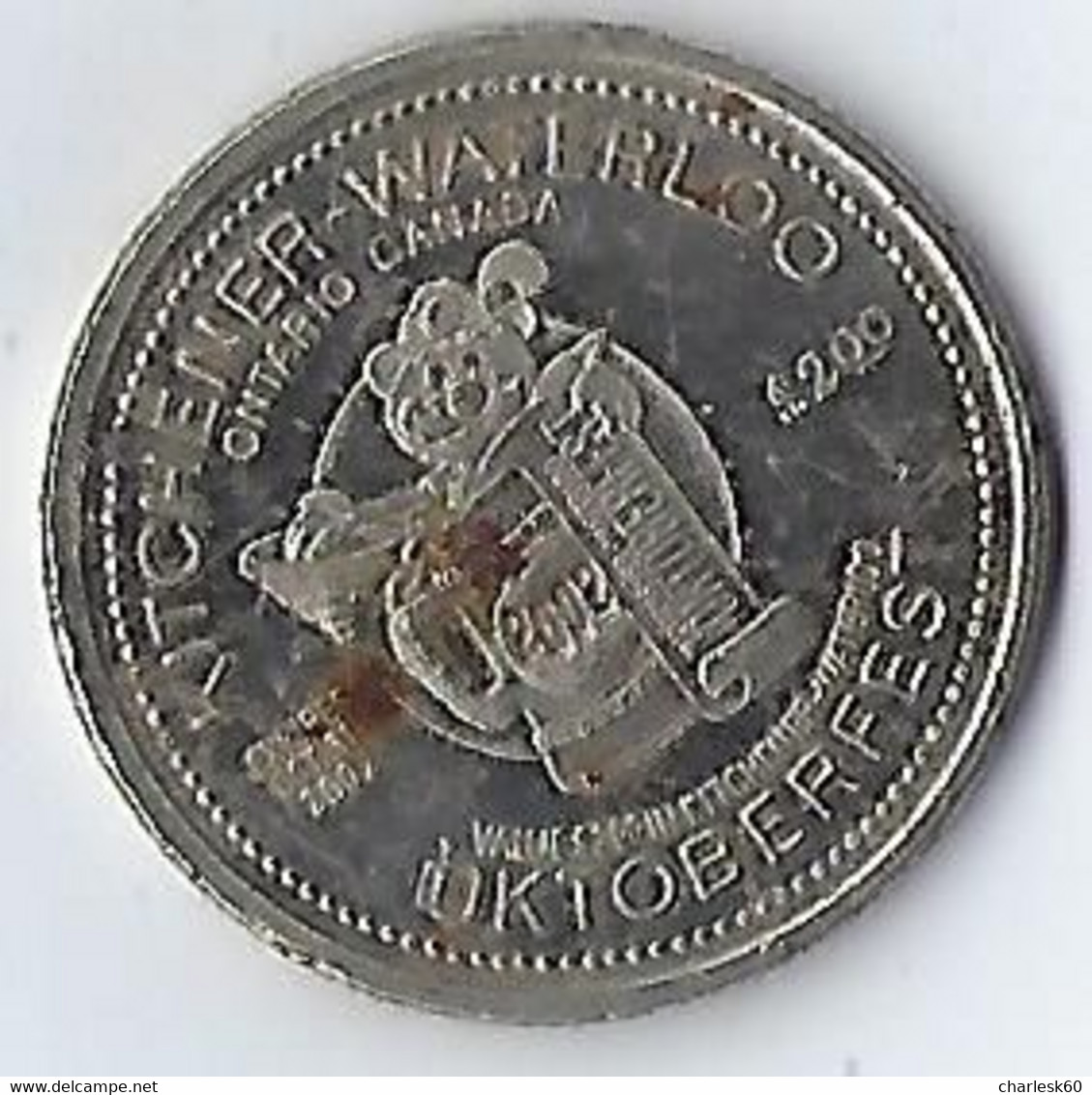 Jetons - Canada - 2 Dollars -  Kitchener - Waterloo - Ontario - Oktoberfest - Hagey - 1969 - Andere & Zonder Classificatie