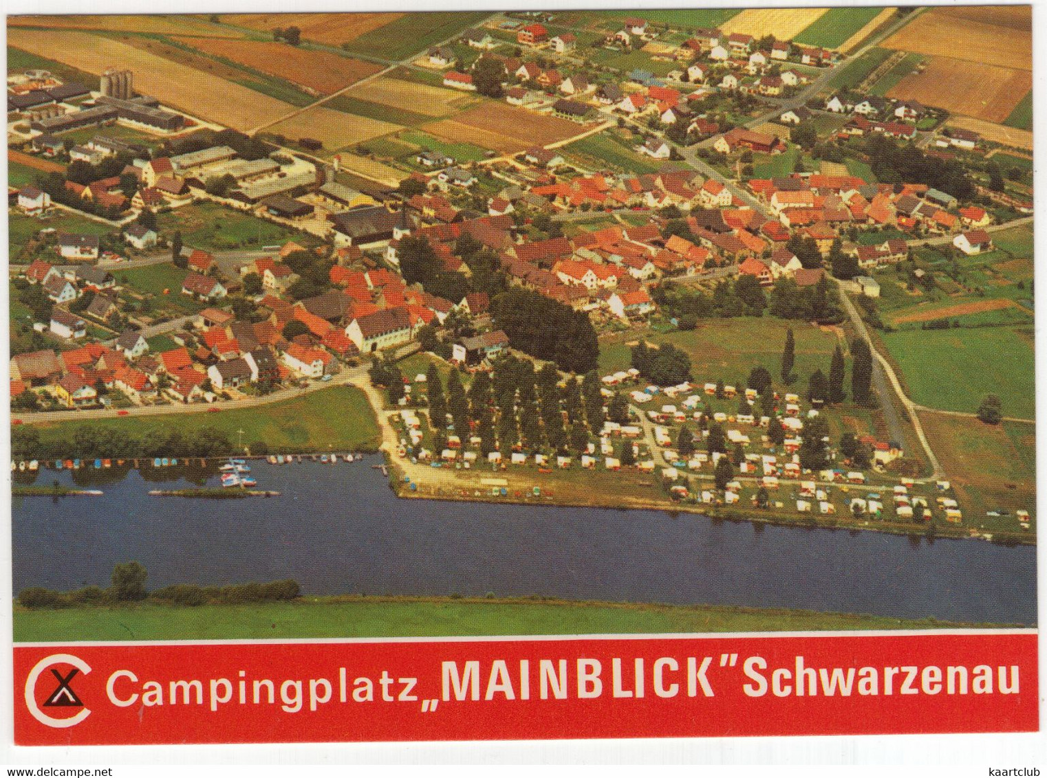 Schwarzenau - Campingplatz 'Mainblick' Am Main - (D.) - Aerofot-Flugbild - Luftaufnahme Aero-Monofot - Kitzingen