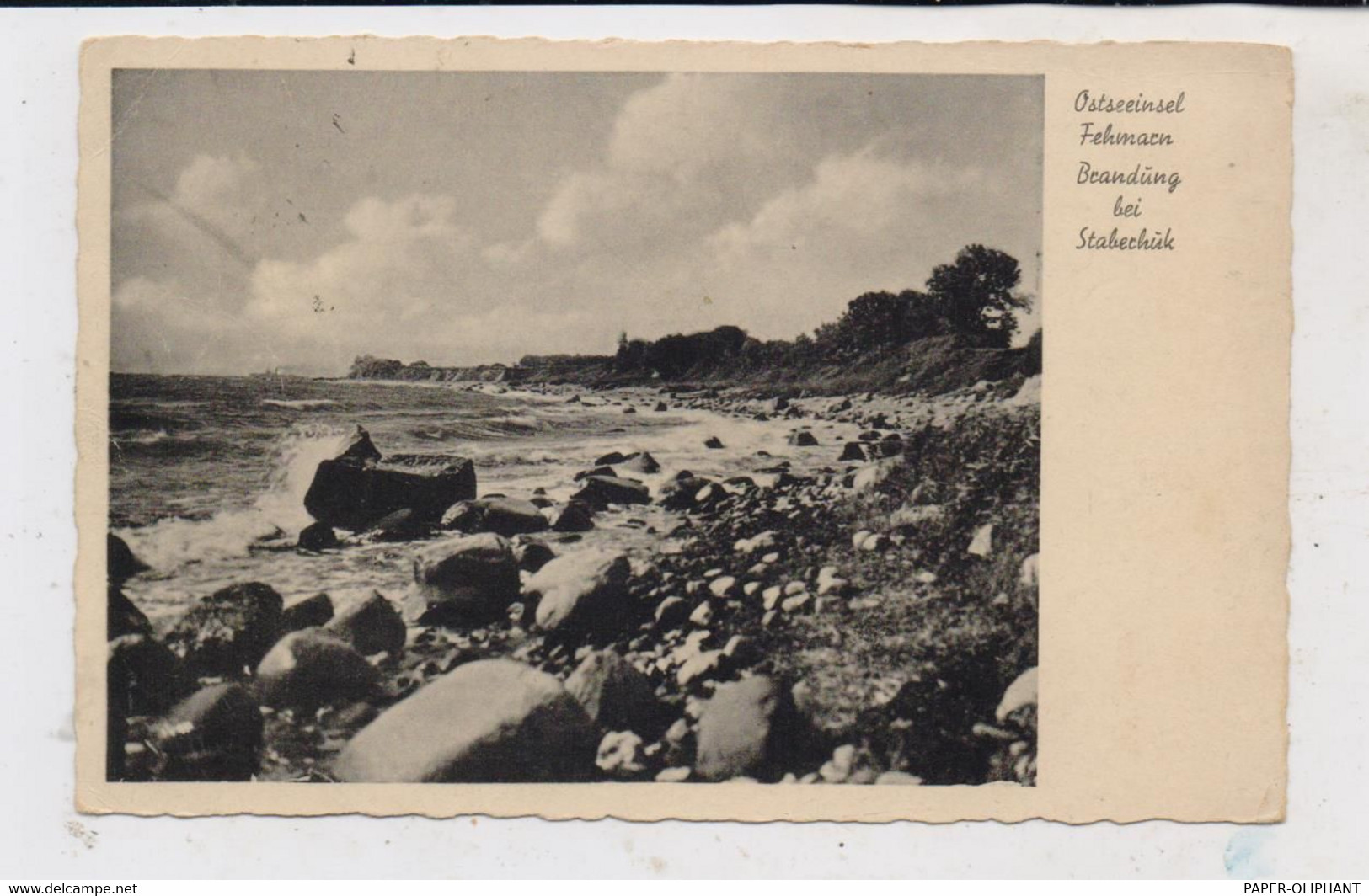 2448 STABERHUK / Fehmarn, Brandung Am Leuchtturm, 1940 - Fehmarn