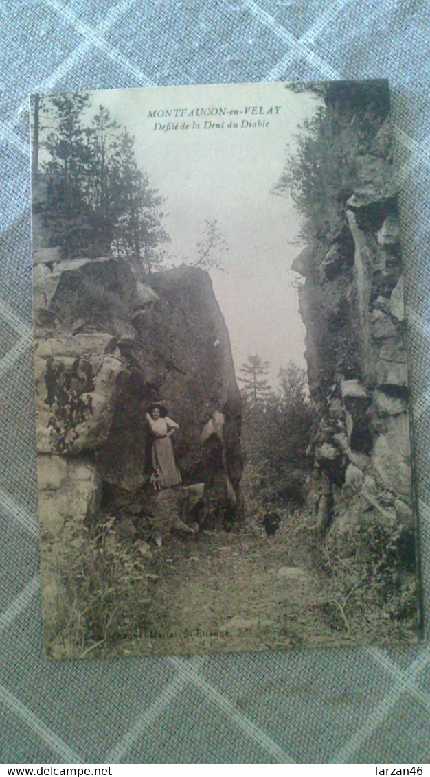 CPA - MONTFAUCON EN VELAY - Défilé De La Dent Du Diable - Montfaucon En Velay