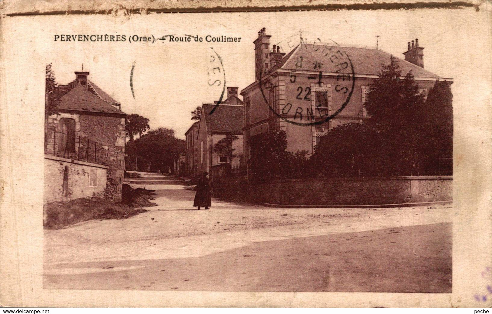 N°94707 -cpa Pervenchères -route De Coulimer- - Pervencheres