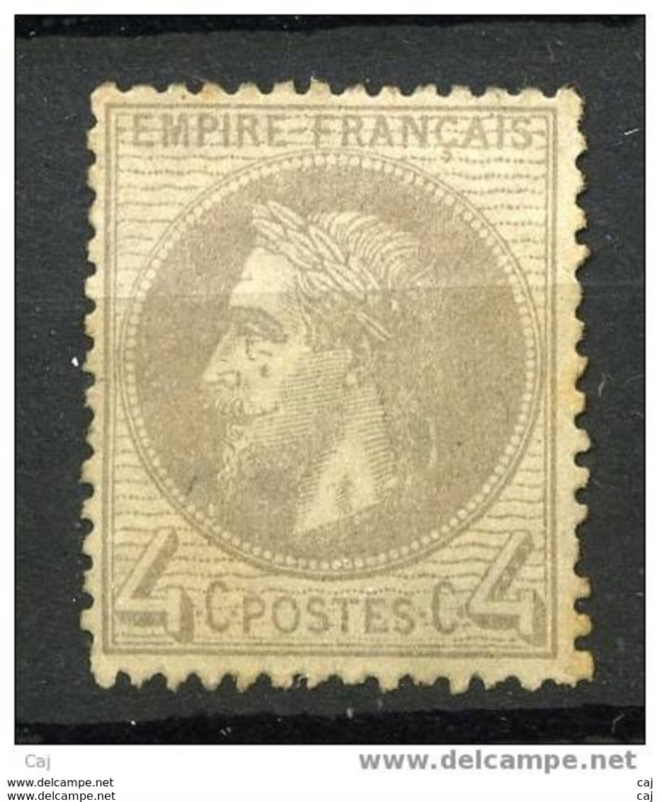 France  :  Yv  27A  (*)  Signé Roumet - 1863-1870 Napoleone III Con Gli Allori