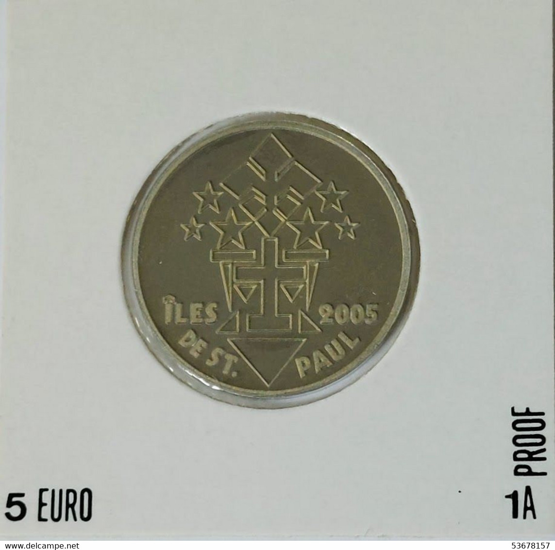 Amsterdam And Saint Paul (French Southern And Antarctic Lands) - 5 Euro 2005, Proof, X# 1a (Fantasy Coin) (#1336) - Unclassified
