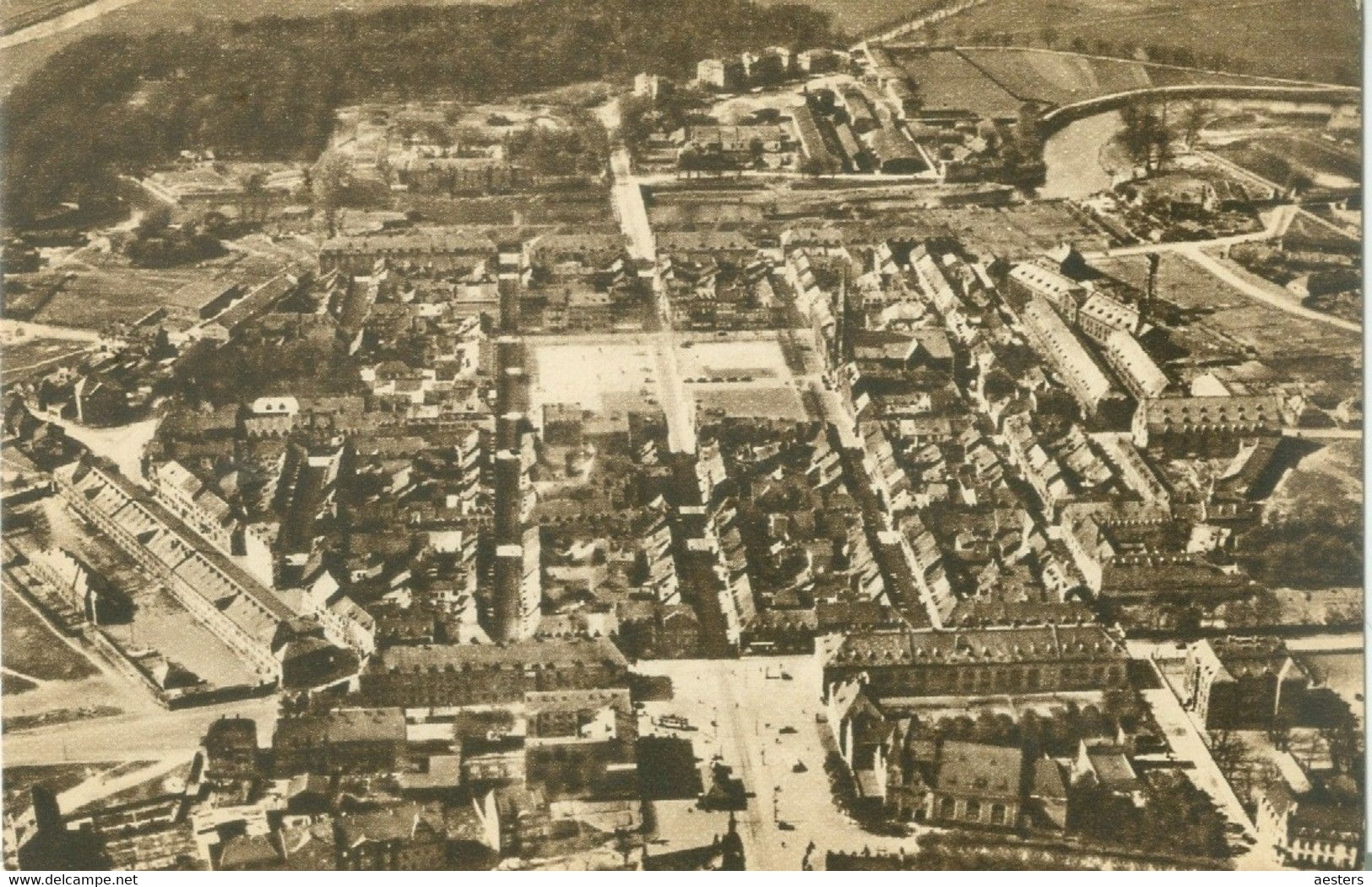 Saarlouis; Gesamtansicht (Luftbild) - Nicht Gelaufen. (Saar Bild Archiv) - Kreis Saarlouis