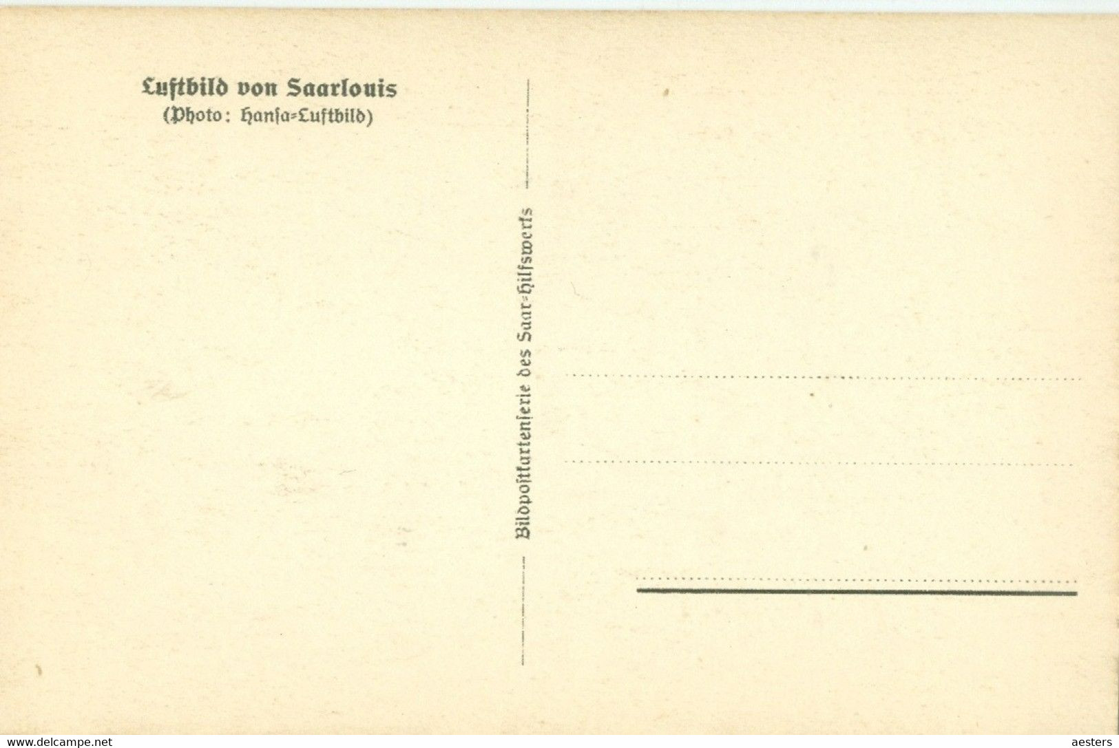 Saarlouis; Gesamtansicht (Luftbild) - Nicht Gelaufen. (Saar Bild Archiv) - Kreis Saarlouis