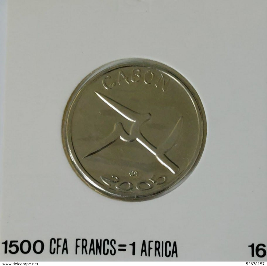 Gabon - 1500 Francs CFA  (1 Africa) 2005, X# 16 (Fantasy Coin) (#1337) - Gabon