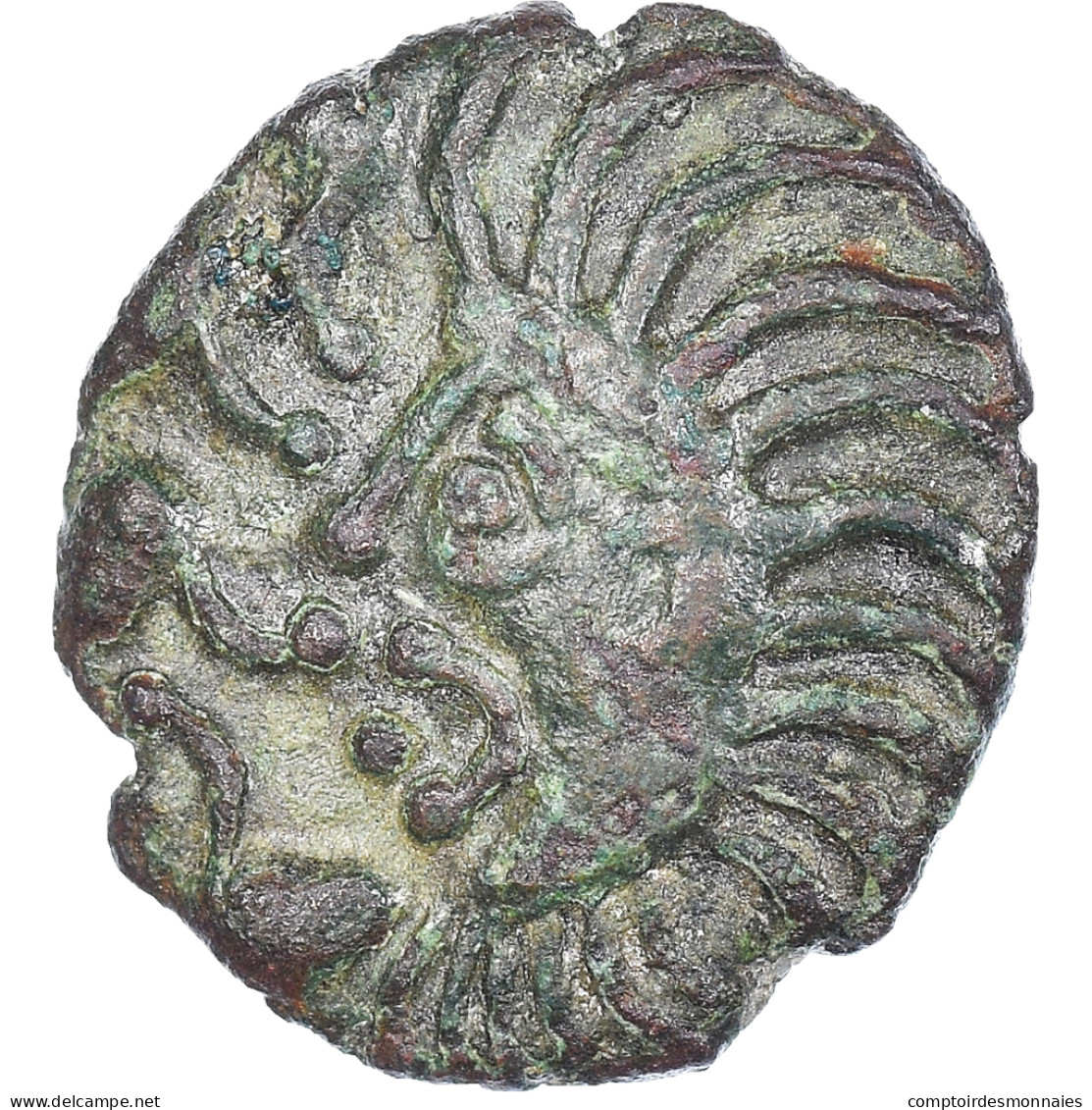 Monnaie, Bellovaques, Bronze Au Coq, Ier Siècle AV JC, TTB, Bronze - Gauloises