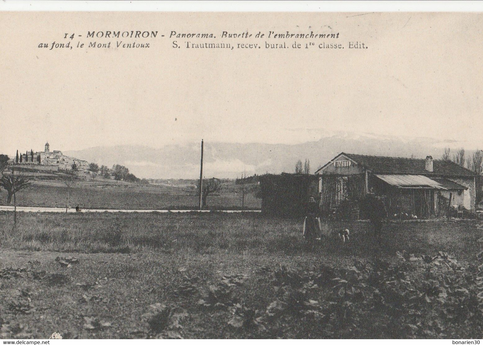 CPA 84  MORMOIRON  PANORAMA BUVETTE DE L'EMBRACHEMENT LE MONT VENTOUX - Mormoiron