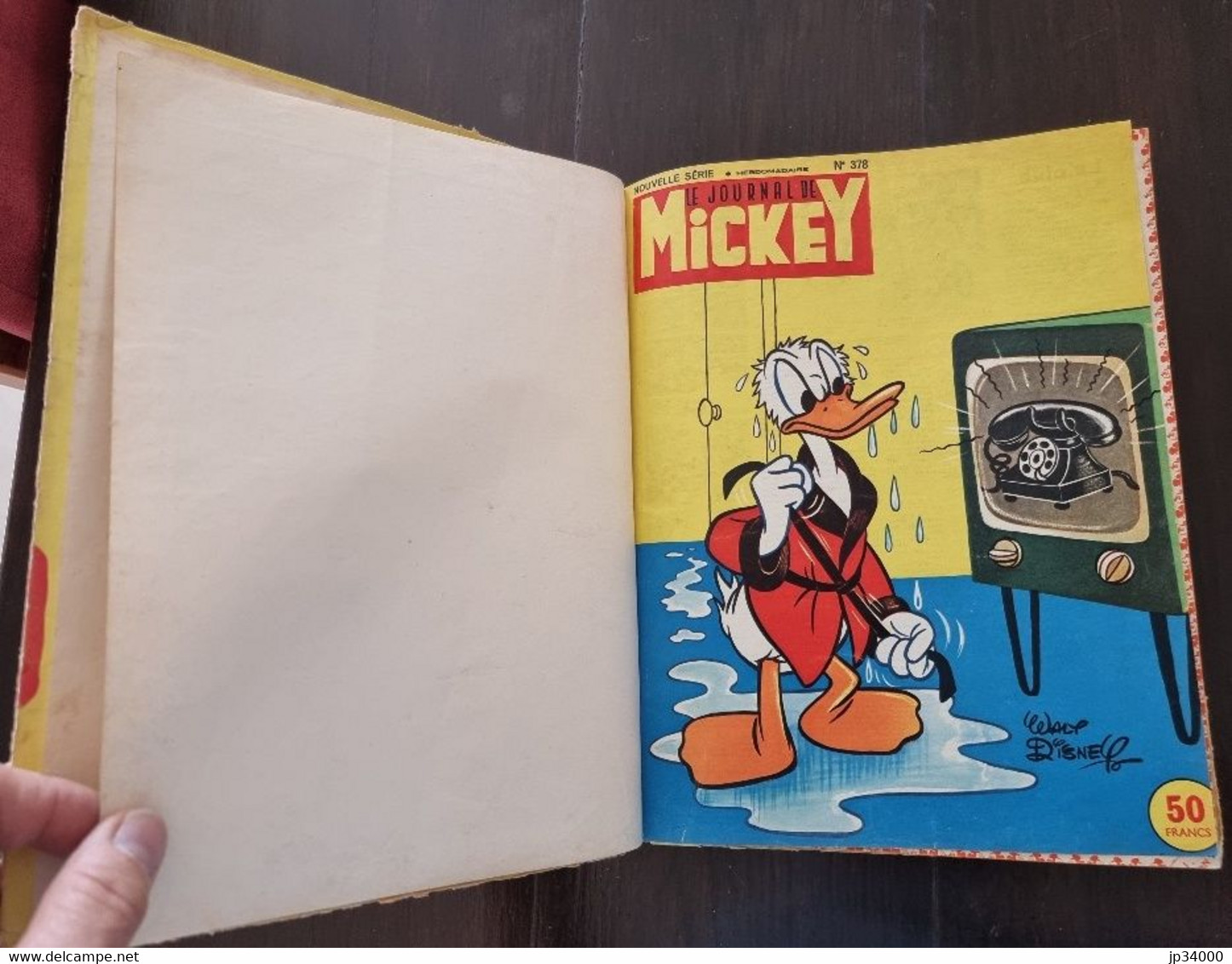 JOURNAL DE MICKEY Album N°17 (numéros 378 à 395) Publié En 1959 (reliure éditeur) - Journal De Mickey