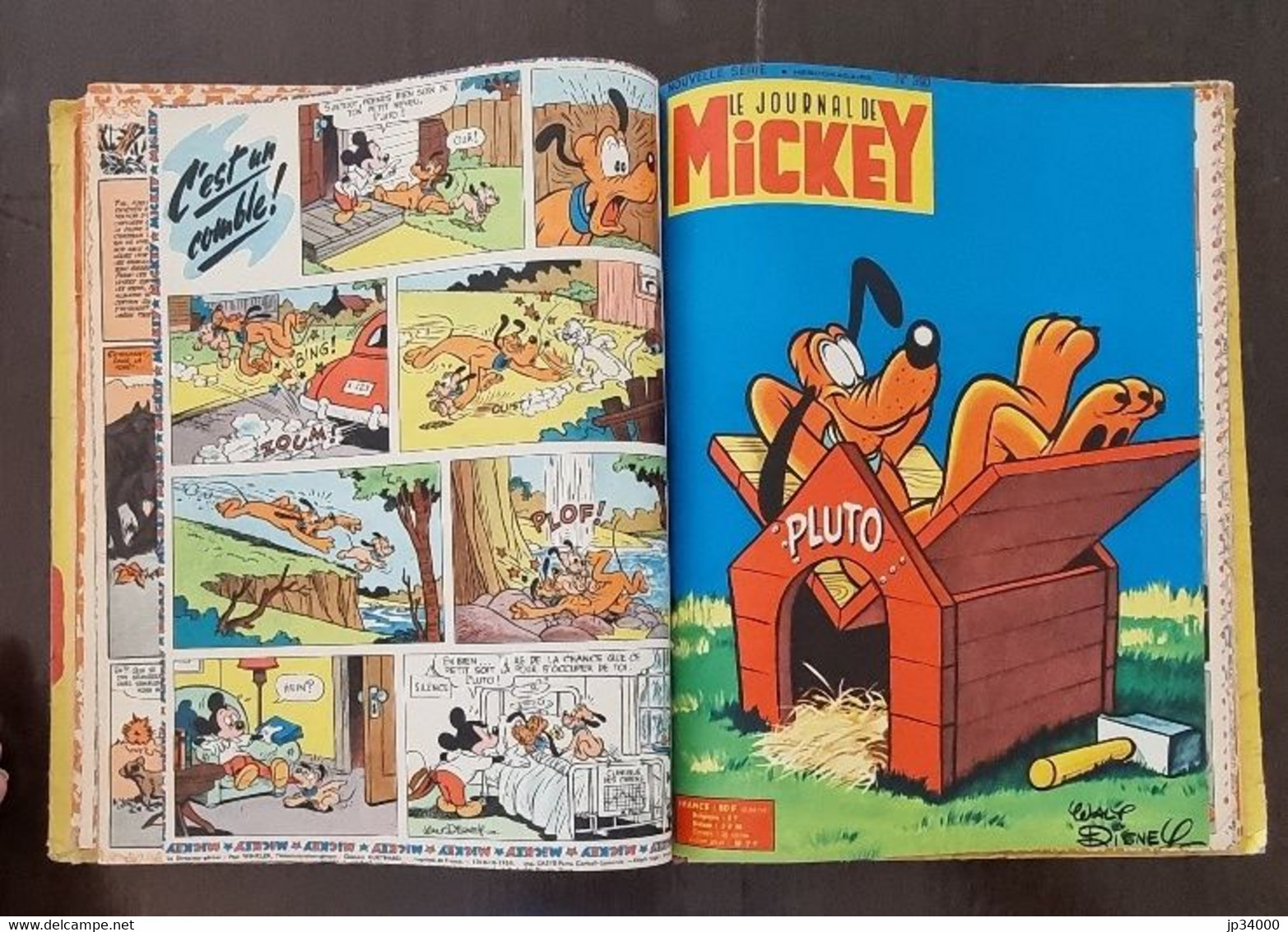 JOURNAL DE MICKEY album N°17 (numéros 378 à 395) publié en 1959 (reliure éditeur)